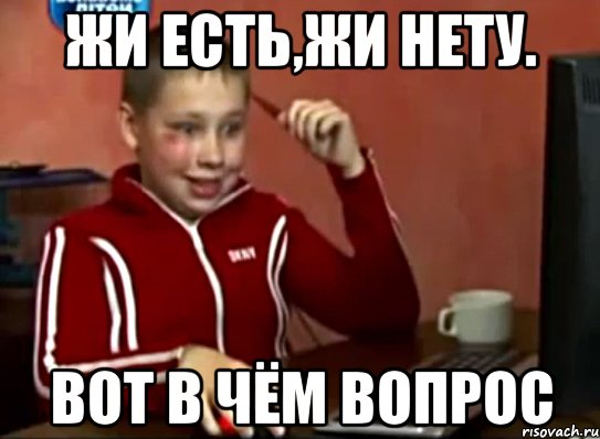 жи есть,жи нету. вот в чём вопрос