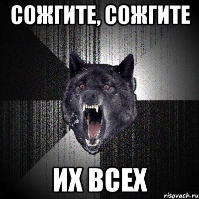 сожгите, сожгите их всех, Мем Сумасшедший волк