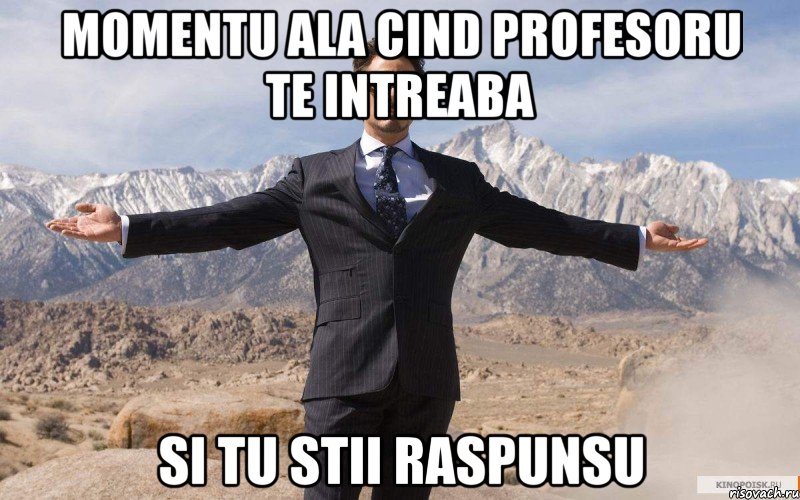 momentu ala cind profesoru te intreaba si tu stii raspunsu, Мем железный человек