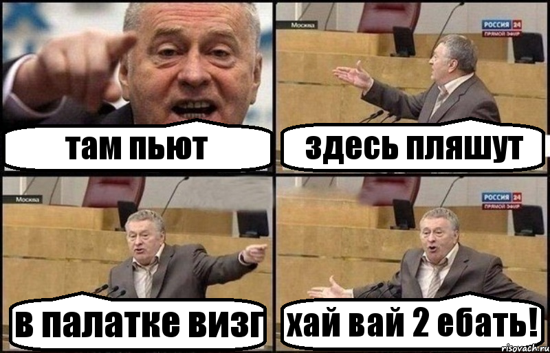 там пьют здесь пляшут в палатке визг хай вай 2 ебать!, Комикс Жириновский