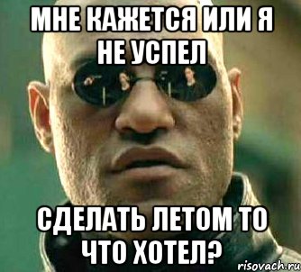 мне кажется или я не успел сделать летом то что хотел?, Мем  а что если я скажу тебе