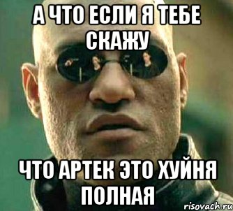 а что если я тебе скажу что артек это хуйня полная, Мем  а что если я скажу тебе