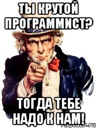 ты крутой программист? тогда тебе надо к нам!, Мем а ты