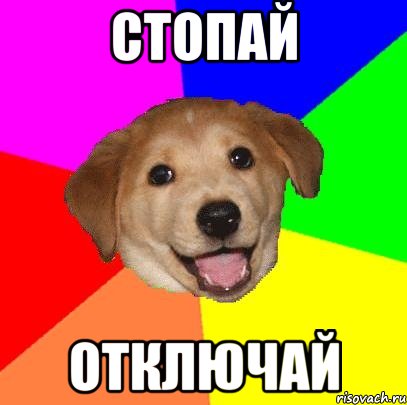 стопай отключай, Мем Advice Dog