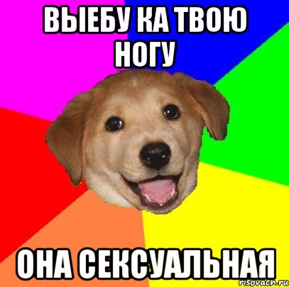 выебу ка твою ногу она сексуальная, Мем Advice Dog