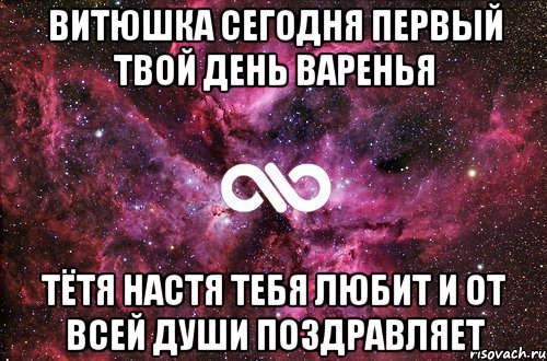 витюшка сегодня первый твой день варенья тётя настя тебя любит и от всей души поздравляет, Мем офигенно