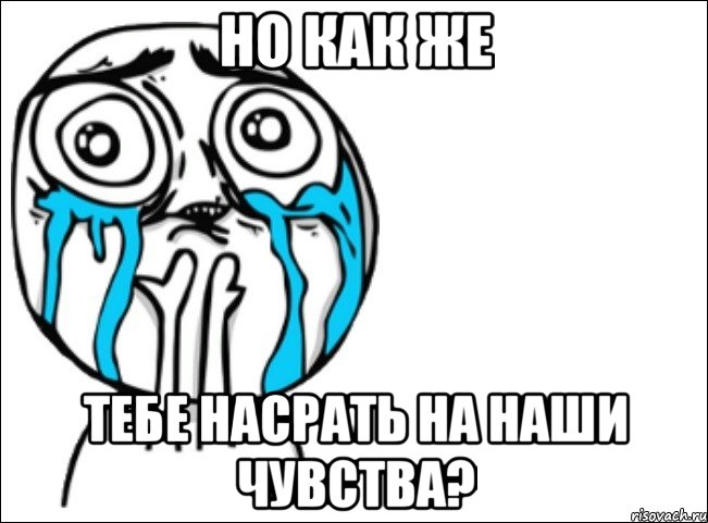 но как же тебе насрать на наши чувства?, Мем Это самый