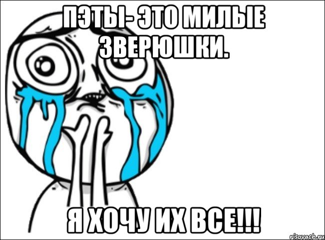 пэты- это милые зверюшки. я хочу их все!!!, Мем Это самый