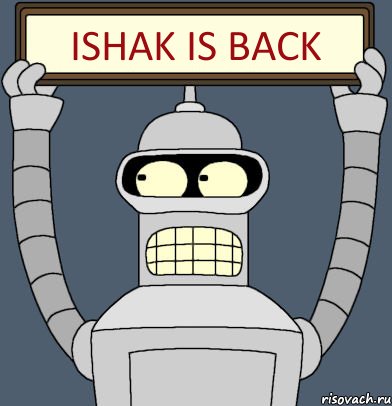 ISHAK IS BACK, Комикс Бендер с плакатом