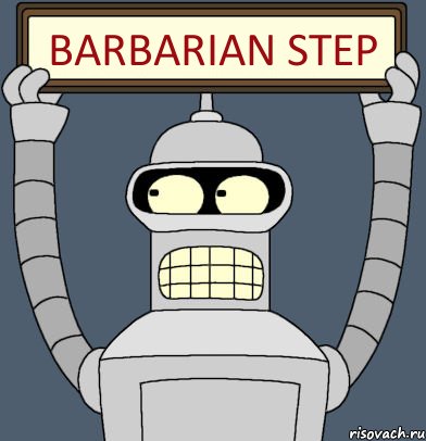 Barbarian Step, Комикс Бендер с плакатом