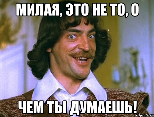 милая, это не то, о чем ты думаешь!