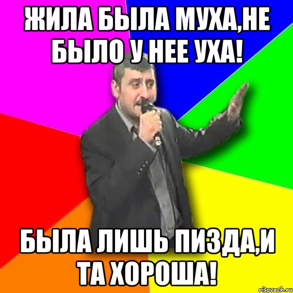 жила была муха,не было у нее уха! была лишь пизда,и та хороша!, Мем Давай досвидания