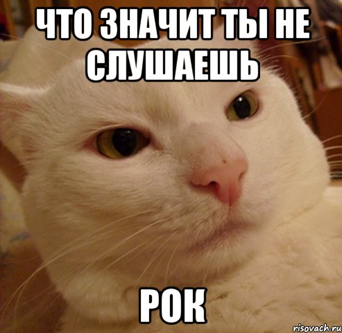 что значит ты не слушаешь рок