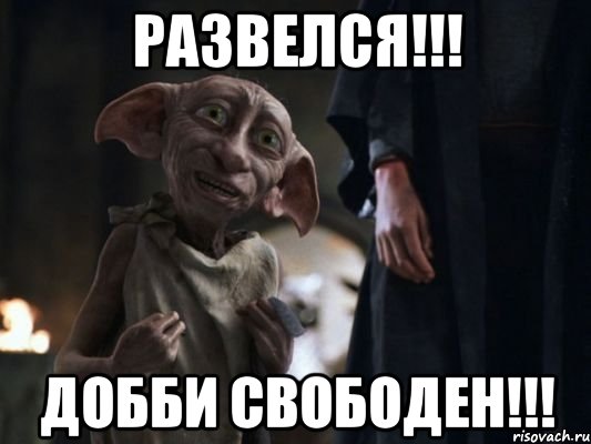 развелся!!! добби свободен!!!, Мем   Добби