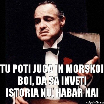 Tu poti juca in morskoi boi, da sa inveti istoria nu, habar nai, Комикс Дон Вито Корлеоне 1