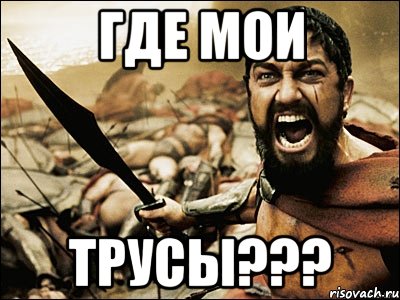 где мои трусы???, Мем Это Спарта