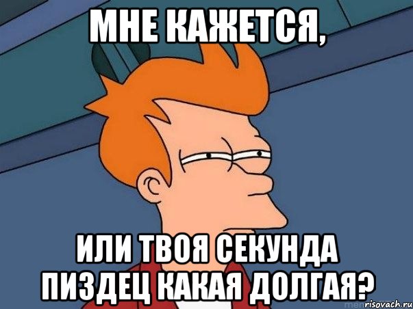 мне кажется, или твоя секунда пиздец какая долгая?, Мем  Фрай (мне кажется или)