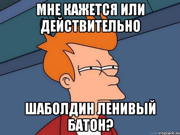 мне кажется или действительно шаболдин ленивый батон?, Мем  Фрай (мне кажется или)