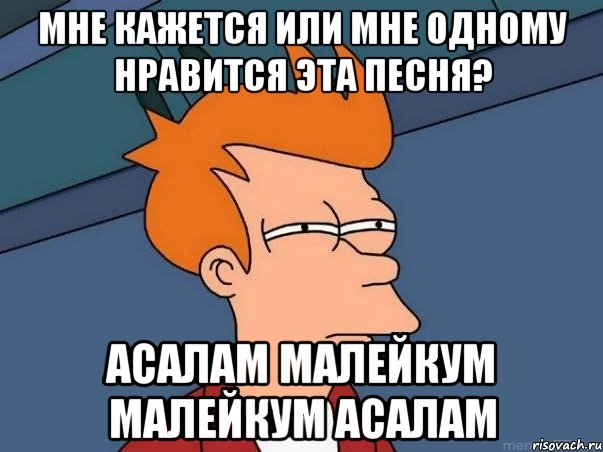 мне кажется или мне одному нравится эта песня? асалам малейкум малейкум асалам, Мем  Фрай (мне кажется или)