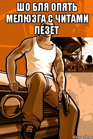 шо бля опять мелюзга с читами лезет , Мем GTA