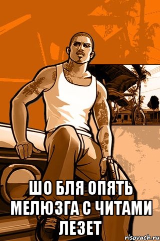  шо бля опять мелюзга с читами лезет, Мем GTA