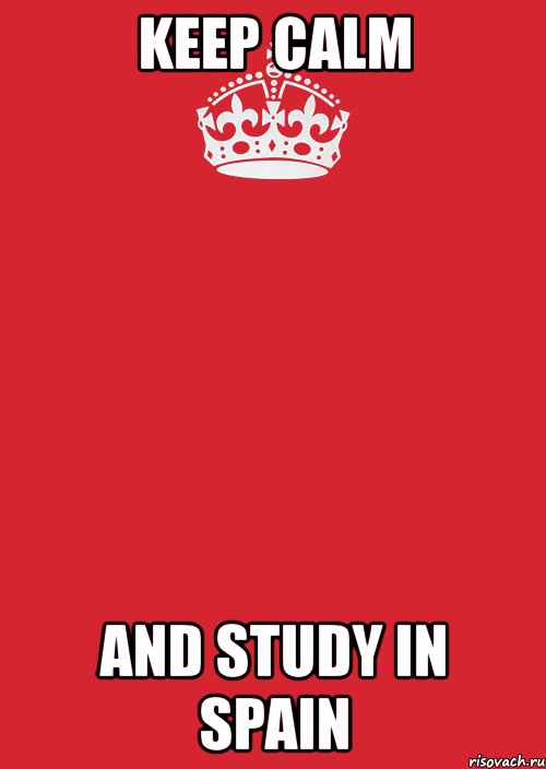 keep calm and study in spain, Комикс Keep Calm 3