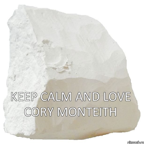 KEEP CALM and love CORY MONTEITH 