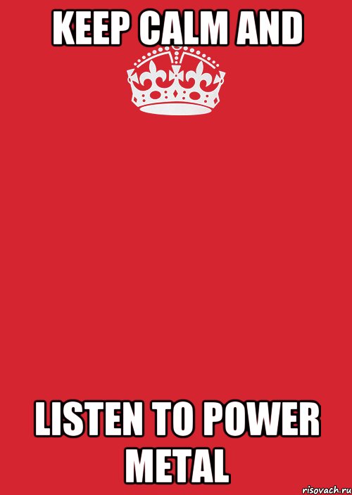 keep calm and listen to power metal, Комикс Keep Calm 3