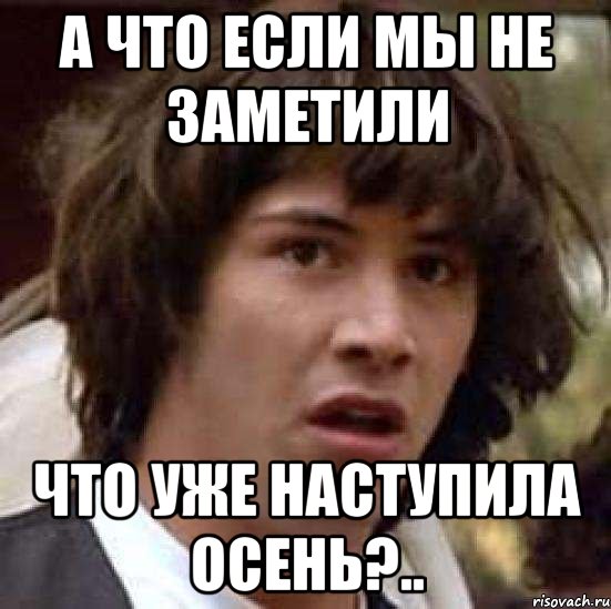 а что если мы не заметили что уже наступила осень?.., Мем А что если (Киану Ривз)