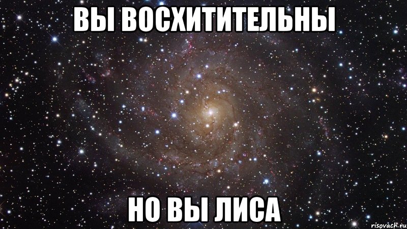 вы восхитительны но вы лиса, Мем  Космос (офигенно)