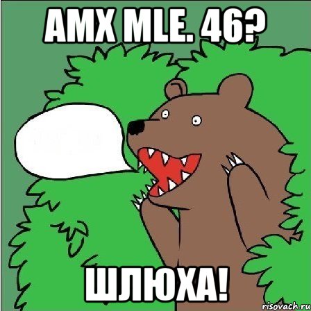 amx mle. 46? шлюха!, Мем Медведь-шлюха