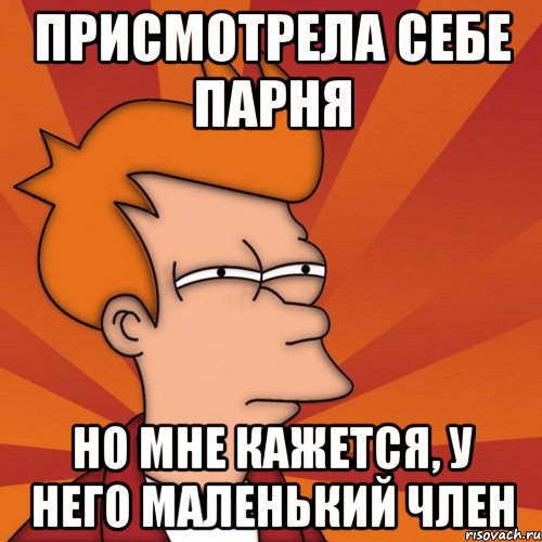 присмотрела себе парня но мне кажется, у него маленький член, Мем Мне кажется или (Фрай Футурама)