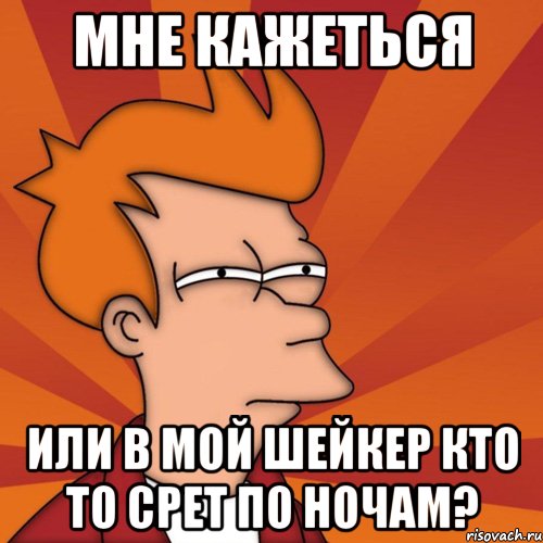 мне кажеться или в мой шейкер кто то срет по ночам?, Мем Мне кажется или (Фрай Футурама)