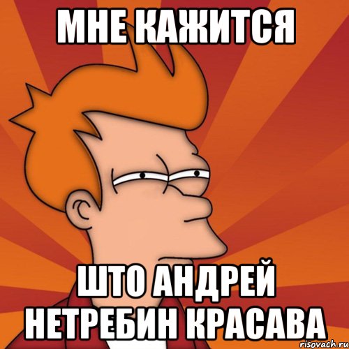 мне кажится што андрей нетребин красава, Мем Мне кажется или (Фрай Футурама)