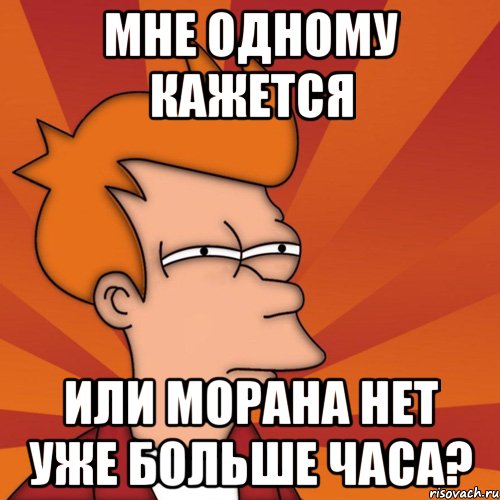 мне одному кажется или морана нет уже больше часа?, Мем Мне кажется или (Фрай Футурама)