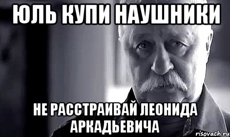 юль купи наушники не расстраивай леонида аркадьевича, Мем Не огорчай Леонида Аркадьевича