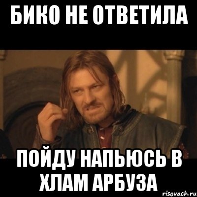 бико не ответила пойду напьюсь в хлам арбуза, Мем Нельзя просто взять