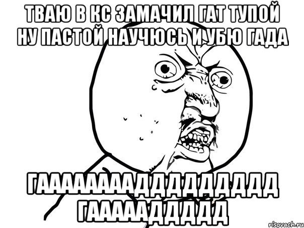 тваю в кс замачил гат тупой ну пастой научюсь и убю гада гааааааааддддддддд гаааааддддд, Мем Ну почему (белый фон)