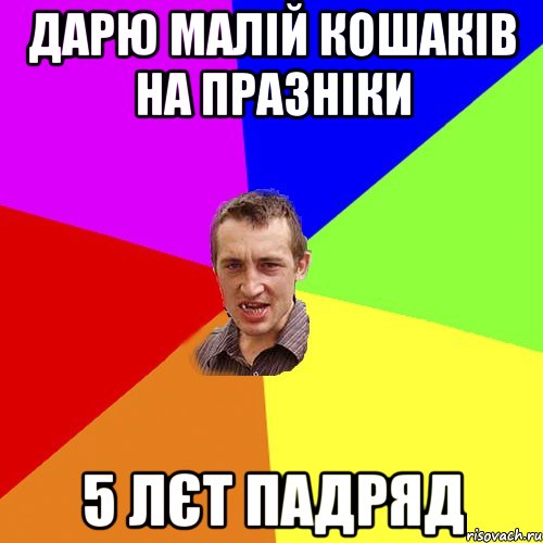 дарю малій кошаків на празніки 5 лєт падряд, Мем Чоткий паца