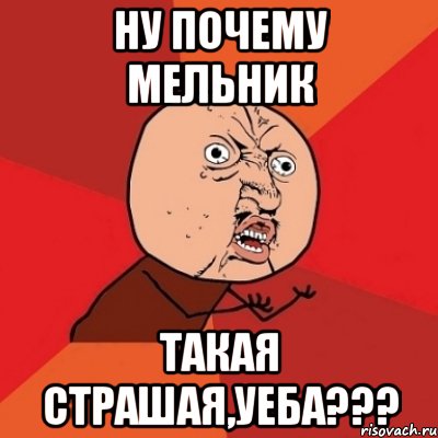 ну почему мельник такая страшая,уеба???, Мем Почему