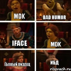 MDK bad humor Iface MDK Ёбаный пиздец ИБД, Комикс  Шрек Фиона Гарольд Осел