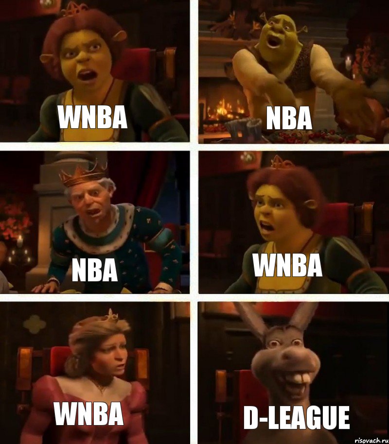 WNBA NBA WNBA NBA WNBA D-League, Комикс  Шрек Фиона Гарольд Осел