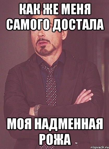 как же меня самого достала моя надменная рожа, Мем твое выражение лица
