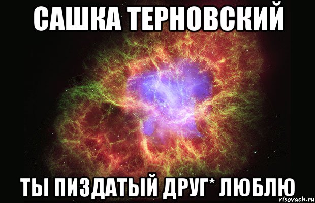 сашка терновский ты пиздатый друг* люблю, Мем Туманность