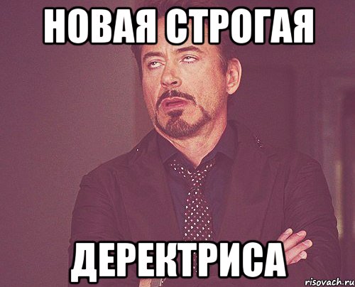 новая строгая деректриса, Мем твое выражение лица