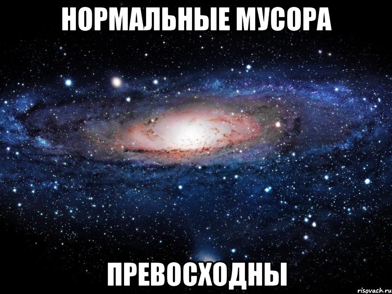 нормальные мусора превосходны, Мем Вселенная