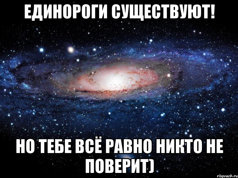 единороги существуют! но тебе всё равно никто не поверит), Мем Вселенная