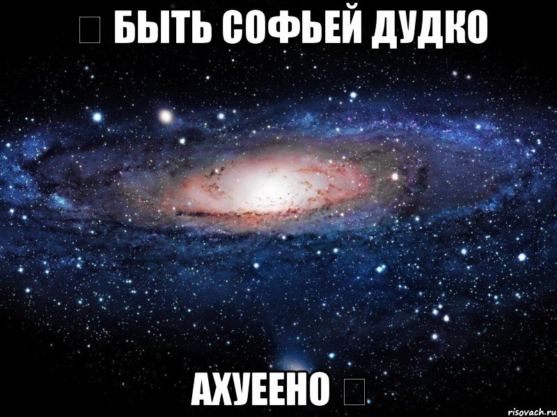 ☆ быть софьей дудко ахуеено ☆, Мем Вселенная