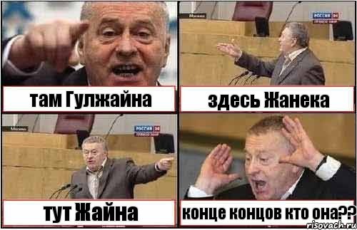 там Гулжайна здесь Жанека тут Жайна конце концов кто она??, Комикс жиреновский