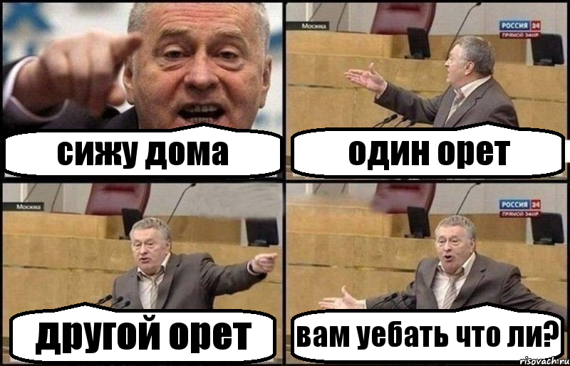 сижу дома один орет другой орет вам уебать что ли?, Комикс Жириновский